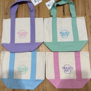 Trader Joe's mini tote bag, set of 4